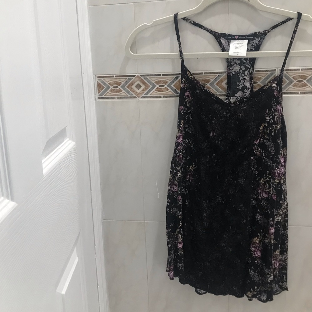 Dressy floral tank